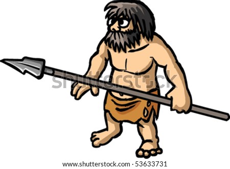 Caveman Stock Vector Illustration 53633731 : Shutterstock