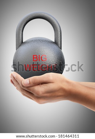 Man hand holding object ( Dumbbell Weight )  High resolution