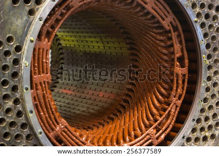 Stator of a big electric motor