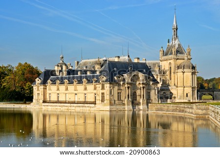 Chateau Chantilly - Castle In France Stock Photo 20900863 : Shutterstock