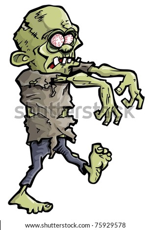 Cartoon Of A Green Zombie Hand Coming Out Of The Earth Stock Vector ...