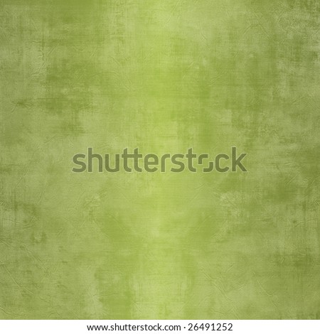 Square grunge olive green background with weathered, stained steel with soft reflection