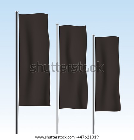 Similar – Image, Stock Photo Three flags in white, grey and blue flutter merrily on a rope, tied in the wind, in front of a red canvas tarpaulin at an event.