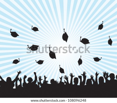 graduation day students happy background - Stock Image - Everypixel