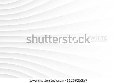 White Clear Blank Subtle Geometrical Vector Abstract Background. Light Colorless Empty Surface. 3D Conceptual Sci-Fi Technology Illustration. Minimalist Wallpaper ストックフォト © 