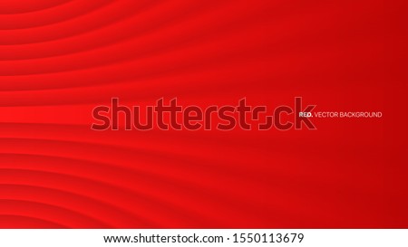 3D Vector Luxury Gala Ceremonial Elegant Deep Red Abstract Background. Red Vector Background. Clear Blank Subtle Geometric Distorted Stripes Party Event Decoration. Minimalist Style Wallpaper 商業照片 © 