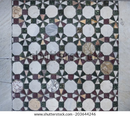 VATICAN,ITALY-APRIL 04- Mosaic floors on April 04,2014 in Vatican