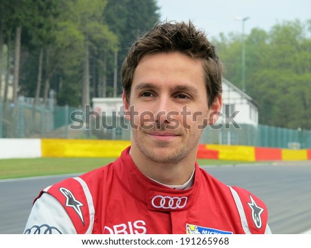 SPA-FRANCORCHAMPS, BELGIUM - MAY 1: Portuguese race car driver Filipe Albuquerque (Audi) during round 2 of the FIA World Endurance Championship on May 1, 2014 in Spa-Francorchamps, Belgium.