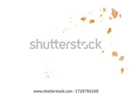 Similar – Image, Stock Photo Home-baked bread top view. Sourdough bread buns.