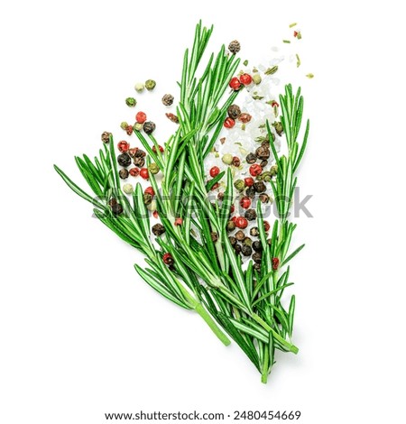 Similar – Image, Stock Photo Rosemary salt on a wooden spoon