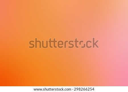 Gradient soft blurred abstract background for your design. Pink orange yellow color