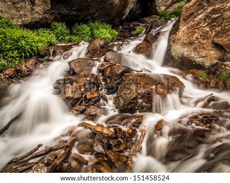 Waterfall at Rocky Mountain National Park, Colorado