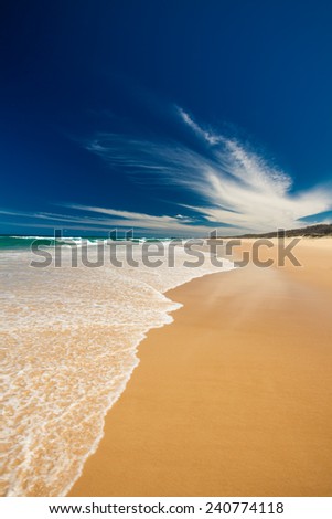 Sunshine Coast Beach north of Caloundra in Australia