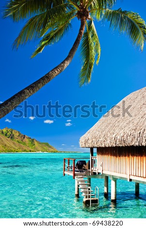 Similar – Amazing blue lagoon with cliff archway