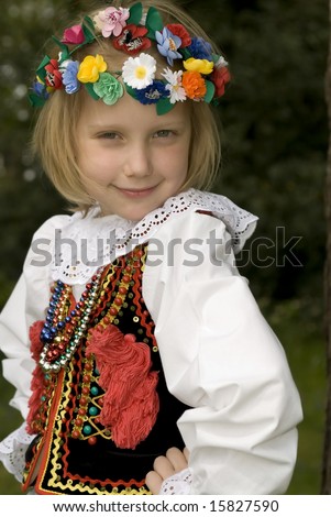 Children With Traditional Costume From Krakow Stock Photo 15827590 ...