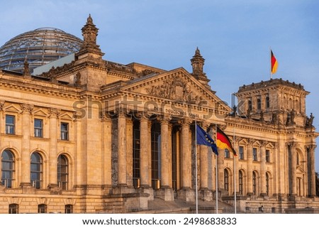 Similar – Foto Bild Reichstagsgebäude am Morgen, Berlin