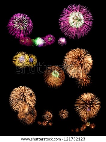colourful fireworks festival