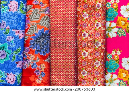 Mix fabric and color for design or decorate project.