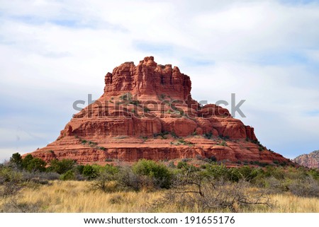 Bell Rock (2) Sedona, Arizona. Sedona offers spectacular red rock formations carved by natural erosion over time.