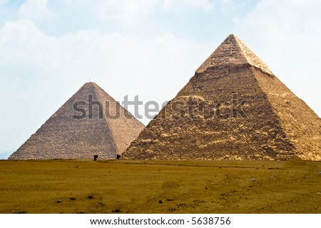 Pharoah\'s tomb and great wonder of the world - a great tourism landmark in north Africa