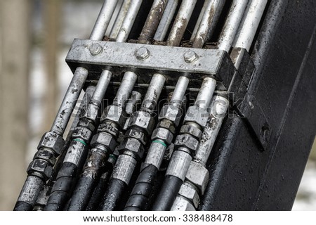 Part of the lifting mechanism , close up Stock fotó © 