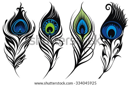 Download Peacock Feather Silhouette At Getdrawings Free Download