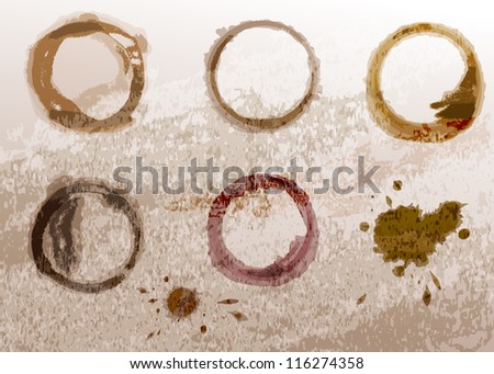 Coffee cup stain