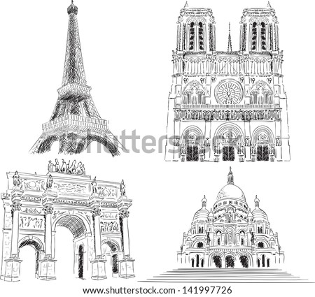 Attractions of Paris, France