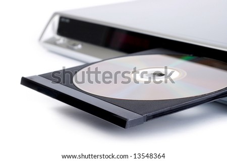 Dvd Player With Open Disc Tray Isolated On White Stock Photo 13548364 ...