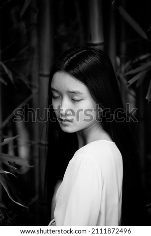 Similar – Image, Stock Photo portrait of teenager III