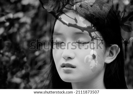 Similar – Image, Stock Photo portrait of teenager III
