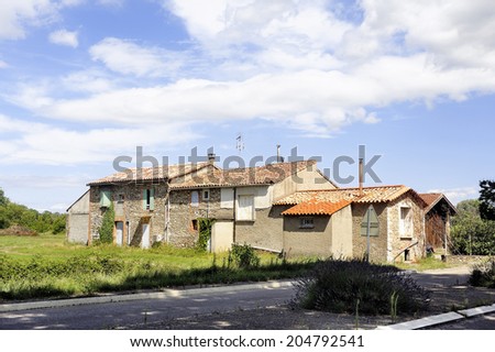 Old stone house in the department of Gard, Cevennes region in south-eastern France.