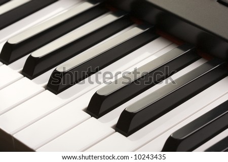 Abstract Digital Piano Keyboard