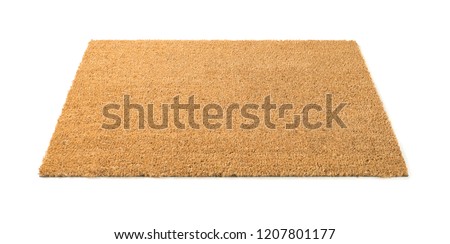 Blank Welcome Mat Isolated on White Background. ストックフォト © 