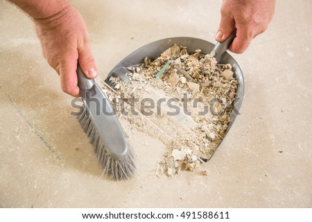 Image, Stock Photo debris at home construction site. Home renovation