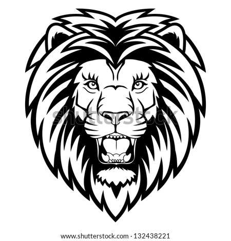 A Lion Head Logo. This Is Illustration Ideal For A Mascot And Tattoo Or ...