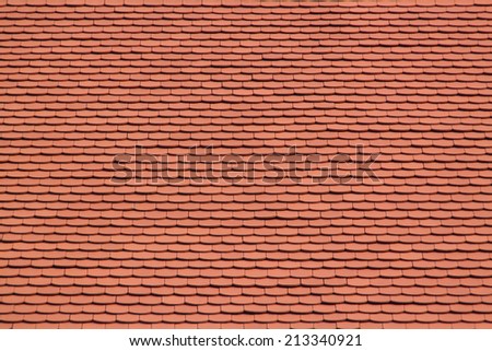 Red Roof Tile background. Pattern