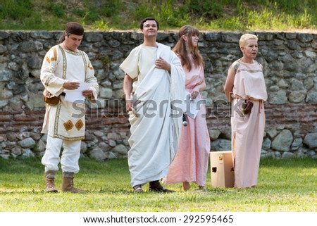 HISARYA, BULGARIA - MAY 30, 2015 - Ancient Festival recreating various ...