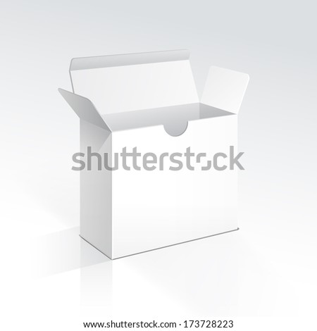 Vector Blank Open Box