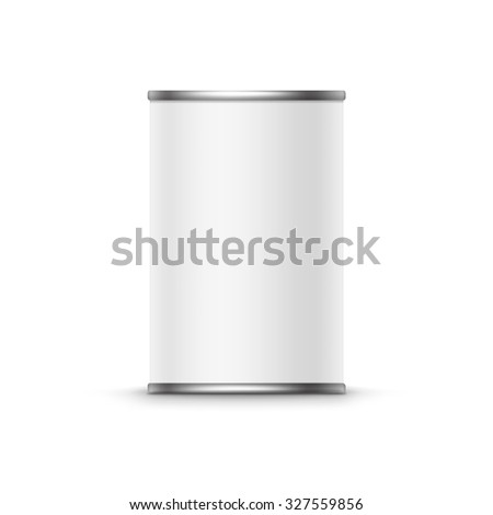 Similar – Image, Stock Photo Closed metal can placed on two colored plates on table