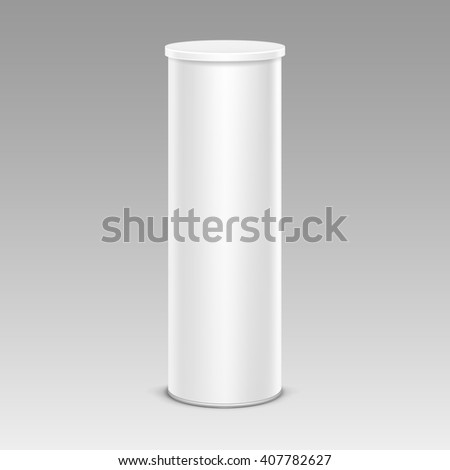 Similar – Image, Stock Photo Closed metal can placed on two colored plates on table