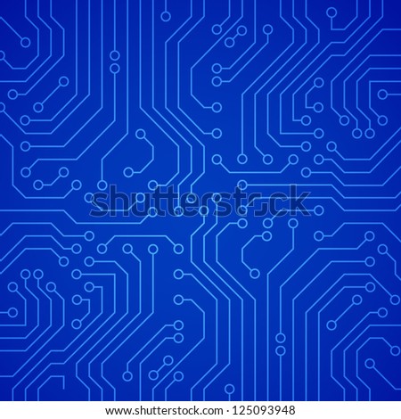 Vector circuit board. Blue variant
