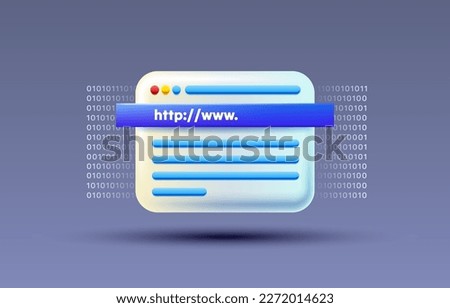 Http window web page, browser global link, online user bar