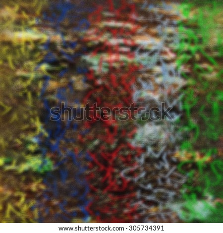 Abstract saturated full color 2D picture with noise and jagged lines