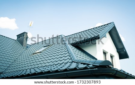 Similar – Image, Stock Photo Metal chimney in front of sky