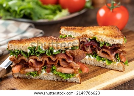 Similar – Foto Bild Ein BLT ist eine Art Sandwich