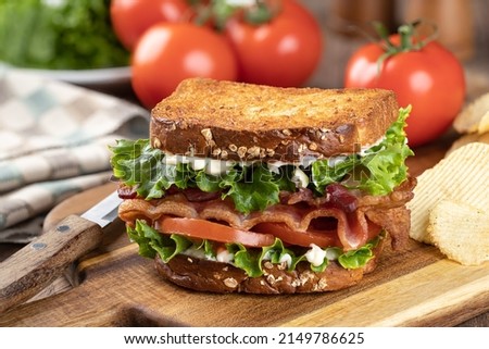 Similar – Foto Bild Ein BLT ist eine Art Sandwich