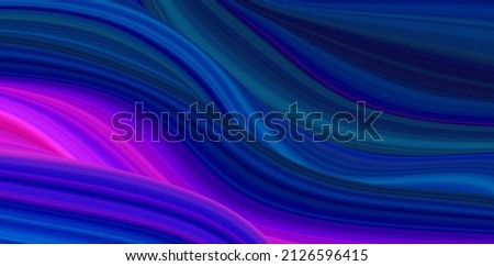 Vector abstract color flow with soft color transitions. Flowing merging blue and purple tones.