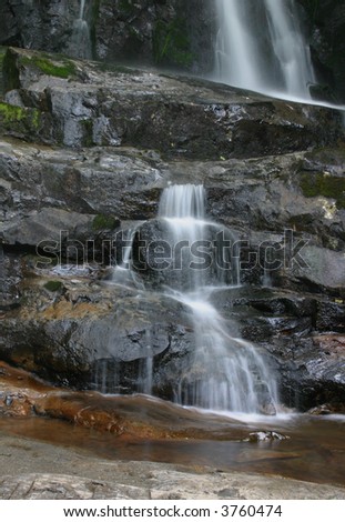 Laural Falls located in the Great Smoky Mountains National Park.