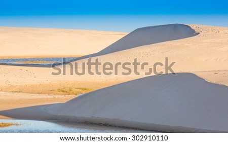 Unspoilt sand dunes at the Gamtoos River mouth in South Africa